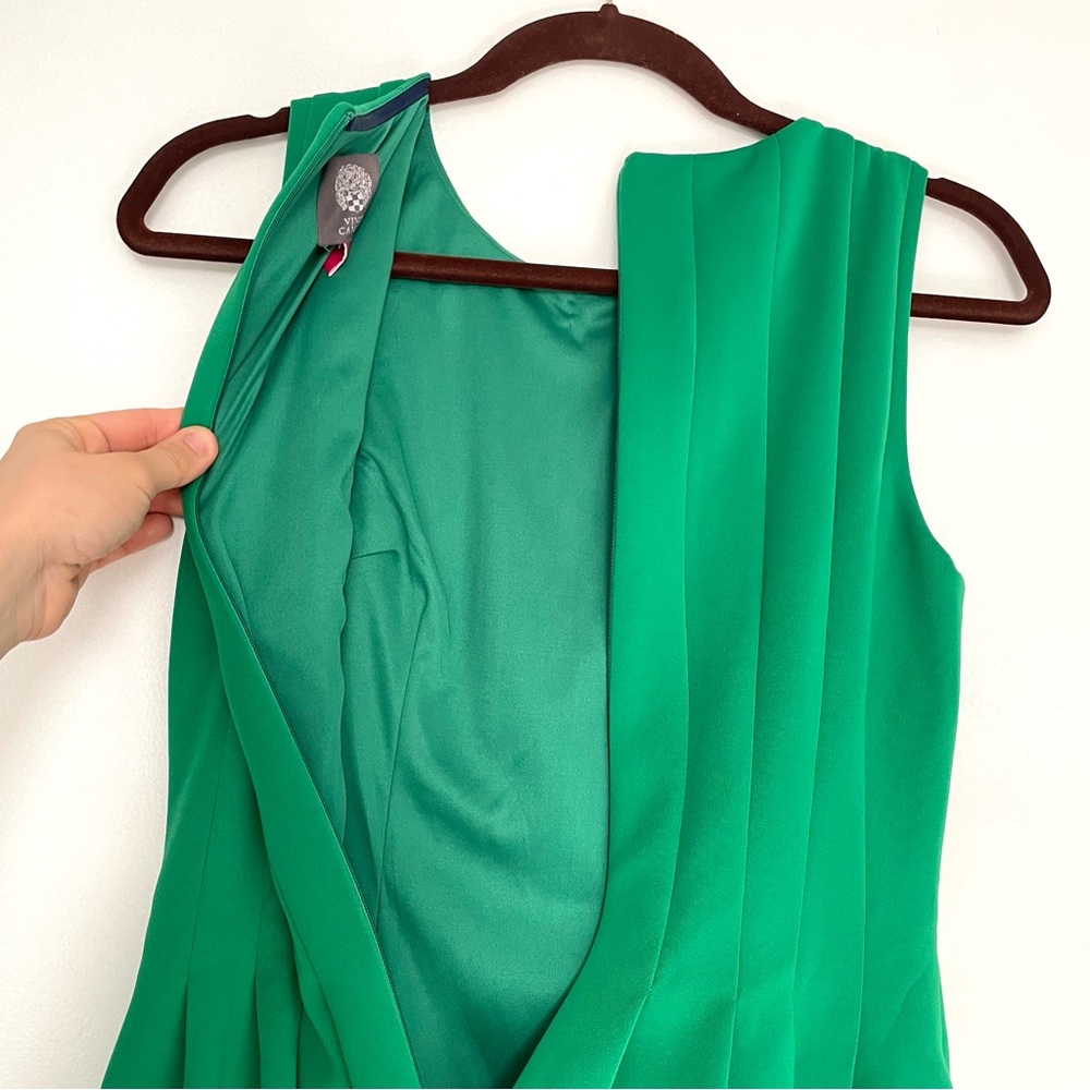 Vince Camuto Sleeveless Fit & Flare Dress in Kelly Green Size 4 - Picture 5 of 6